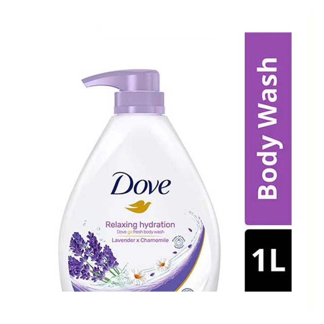 DOVE BODY WASH 1L -RELAXING HYDRATION