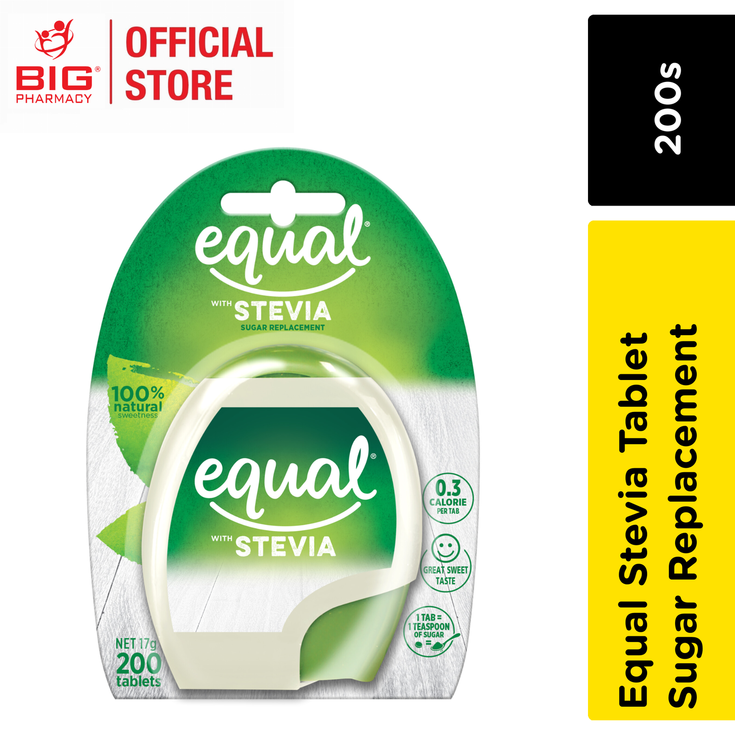 EQUAL STEVIA TAB 200'S