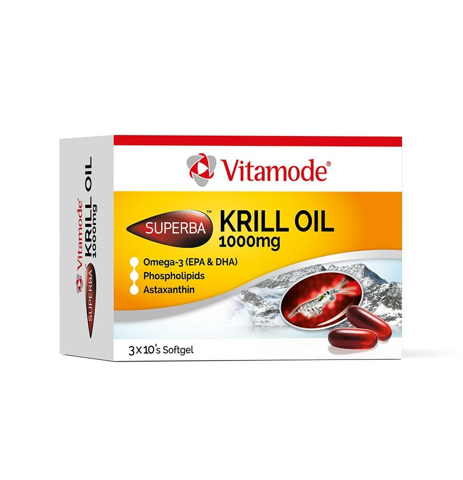 VITAMODE SUPERBA KRILL OIL 1000MG SOFTGELS 30'S
