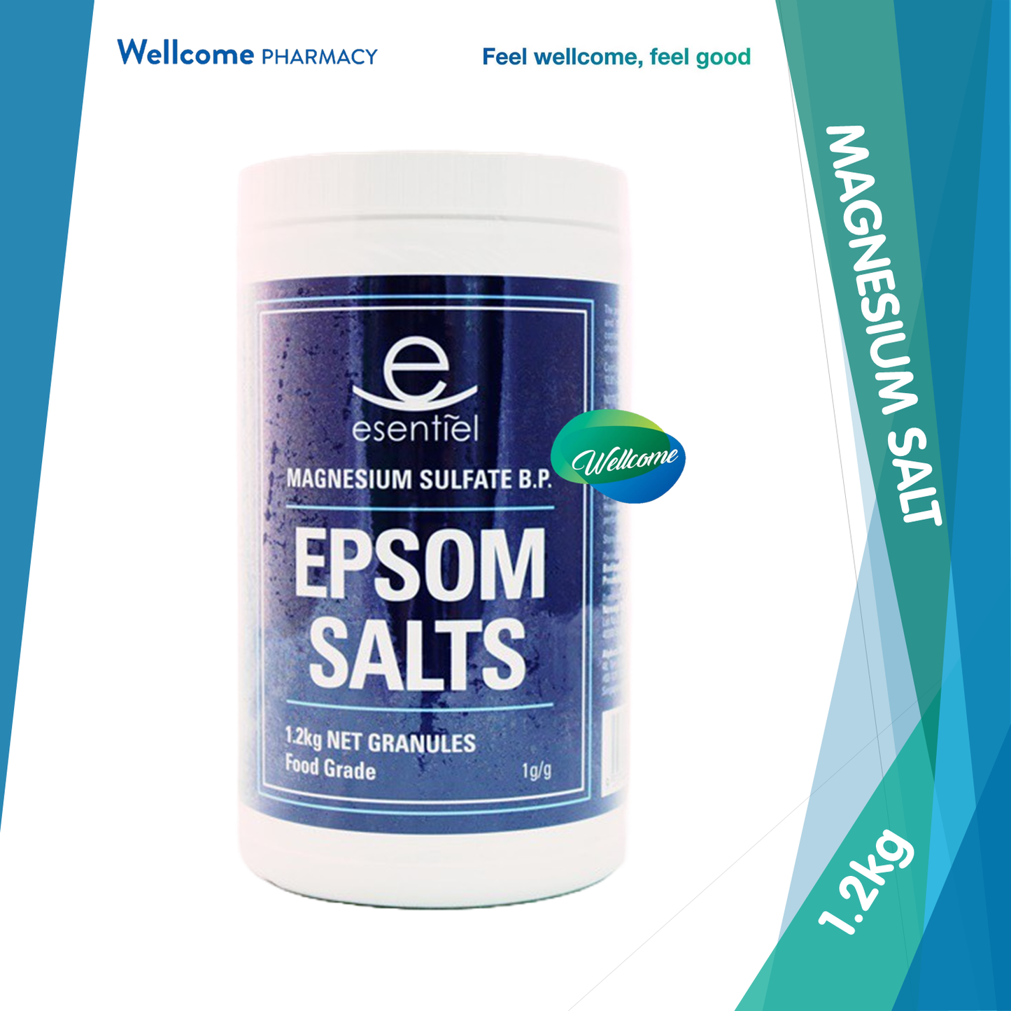 ESENTIEL EPSOM SALT 1.2KG (BOTTLE)