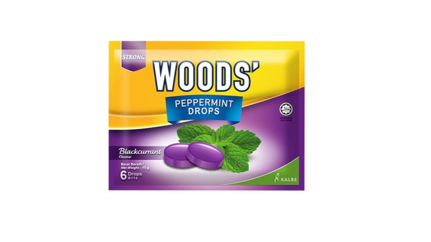 WOODS' PEPPERMINT DROP15G BLACKCURRENT
