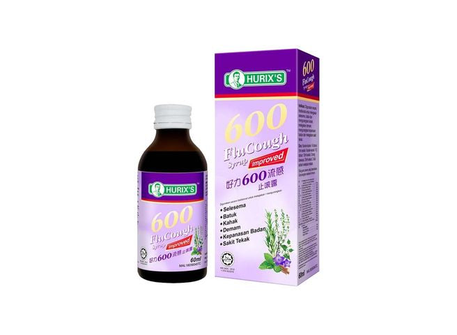 HURIX'S 600 FLUCOUGH SYRUP 60ML