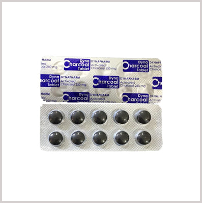 DYNA CHARCOAL 250MG TAB - 10'S (50X10'S)