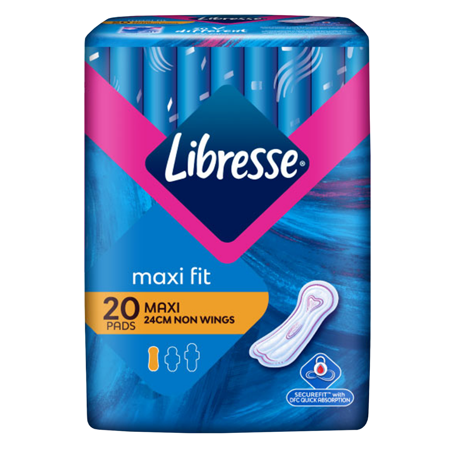 LIBRESSE MAXI FIT NON WINGS 20'S