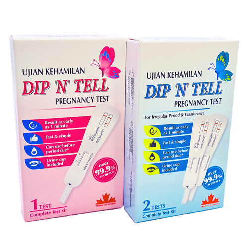 DIP&TELL PREGNANCY TEST KIT 1'S