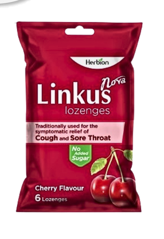 HERBION LINKUS NOVA LOZENGES CHERRY 6'S