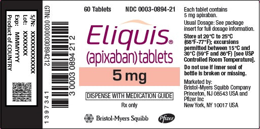 ELIQUIS 5MG 60'S