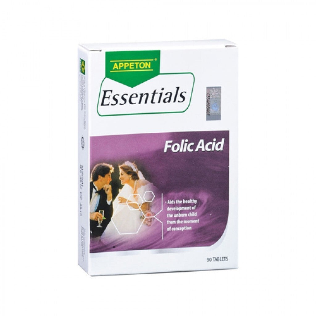 APPETON ESSENTIALS FOLIC ACID 400MCG 90'S