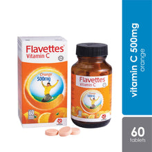 FLAVETTES VIT C SF ORANGE 500MG 60'S
