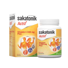 SAKATONIC ACTIV VIT C 500MG PLUS CAP 30S