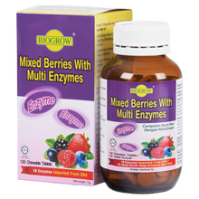 BIOGROW MIXED BERRIES WITH MULTI ENZYMES CHEW TAB 60'S
