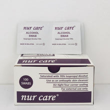 NUR CARE ALCOHOL SWAB 100'S