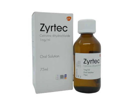 ZYRTEC SOLUTION 1MG/ML 75ML