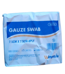 WINPLUS GAUZE SWAB 7.5X7.5CM 100'S