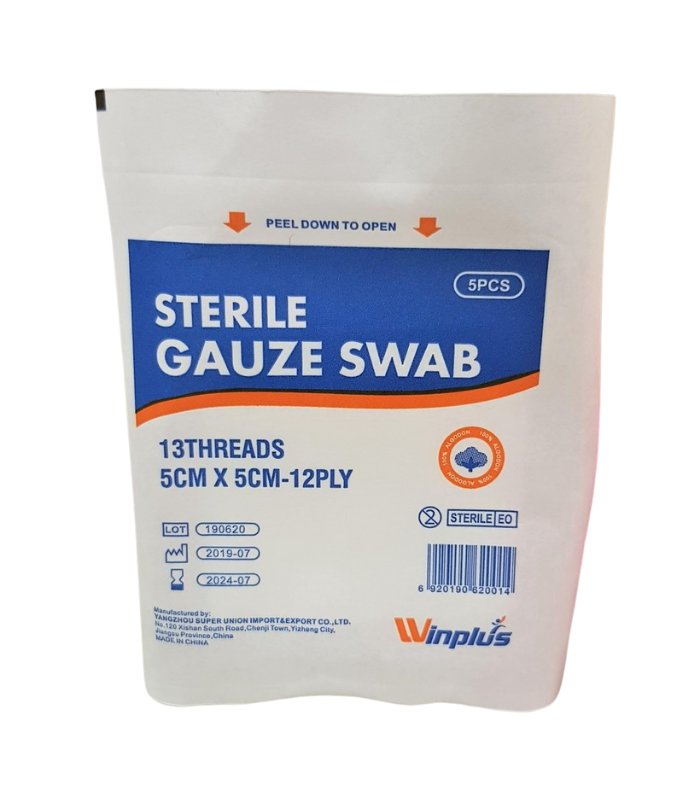 WINPLUS GAUZE SWAB 5X5CM 100'S