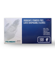 DURASAFE LATEX EXAMINATION GLOVES POWDER FREE (L)