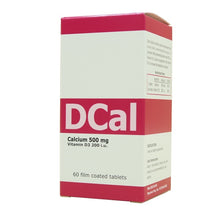 D-CAL CALCIUM 500MG TAB 60'S