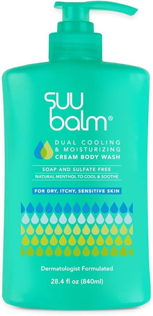 SUU BALM KIDS DUAL SOOTHING & MOIST HEAD TO TOE WASH 420ML