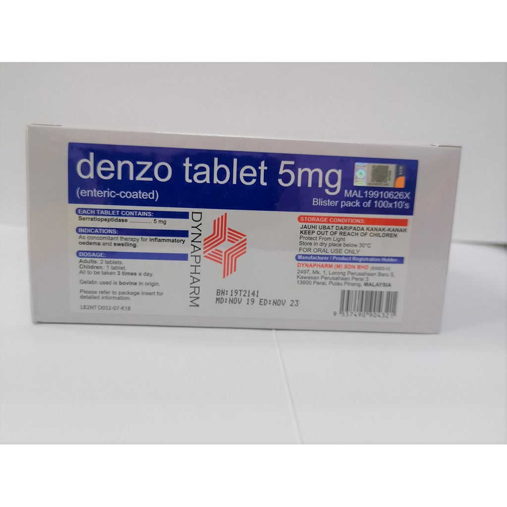 Denzo Tablet - 100x10's