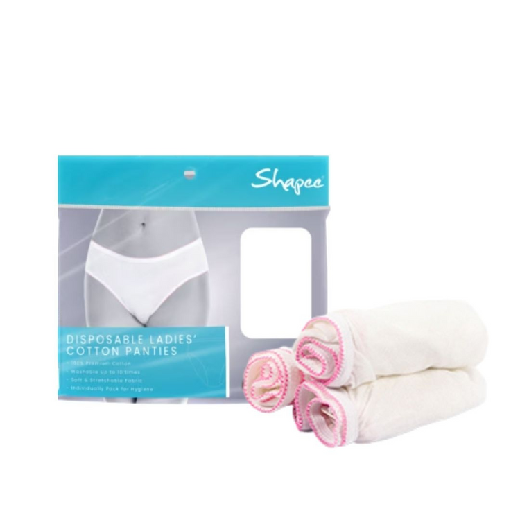 SHAPEE DISPOSABLE COTTON PANTIES 4PCS SIZE XL