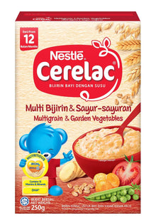 NESTLE CERELAC MULTI GRAIN & GARDEN VEGETABLES INFANT CEREAL FROM 12 MONTHS 250G
