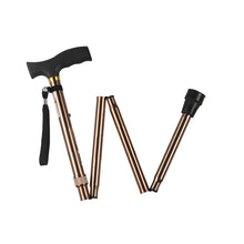 HOSPITECH FOLDABLE WALKING STICK BROWN