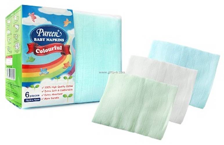 PUREEN BABY NAPKINS (COLOURFUL) (NCC 08)