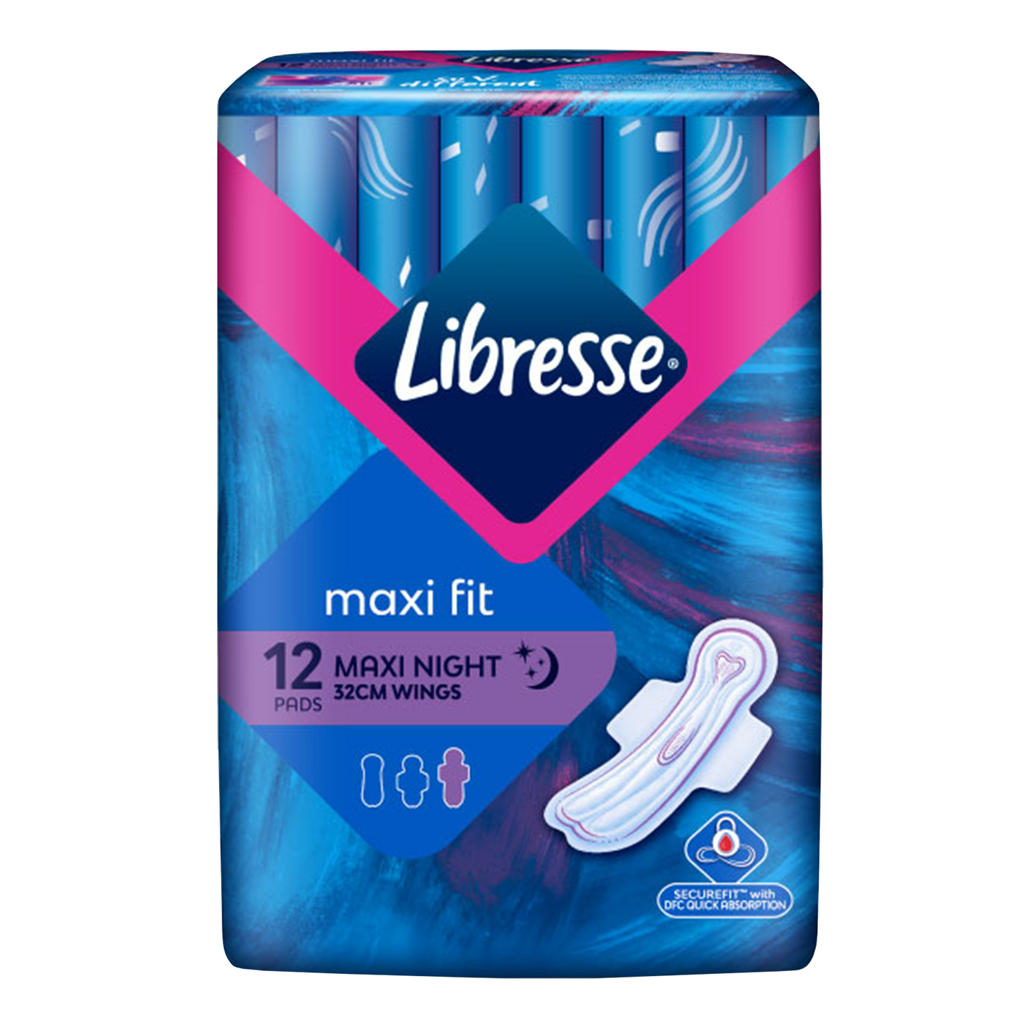 LIBRESSE MAXI NIGHT 32CM 12'S WINGS