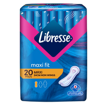 LIBRESSE MAXI FIT NON WINGS 20'S