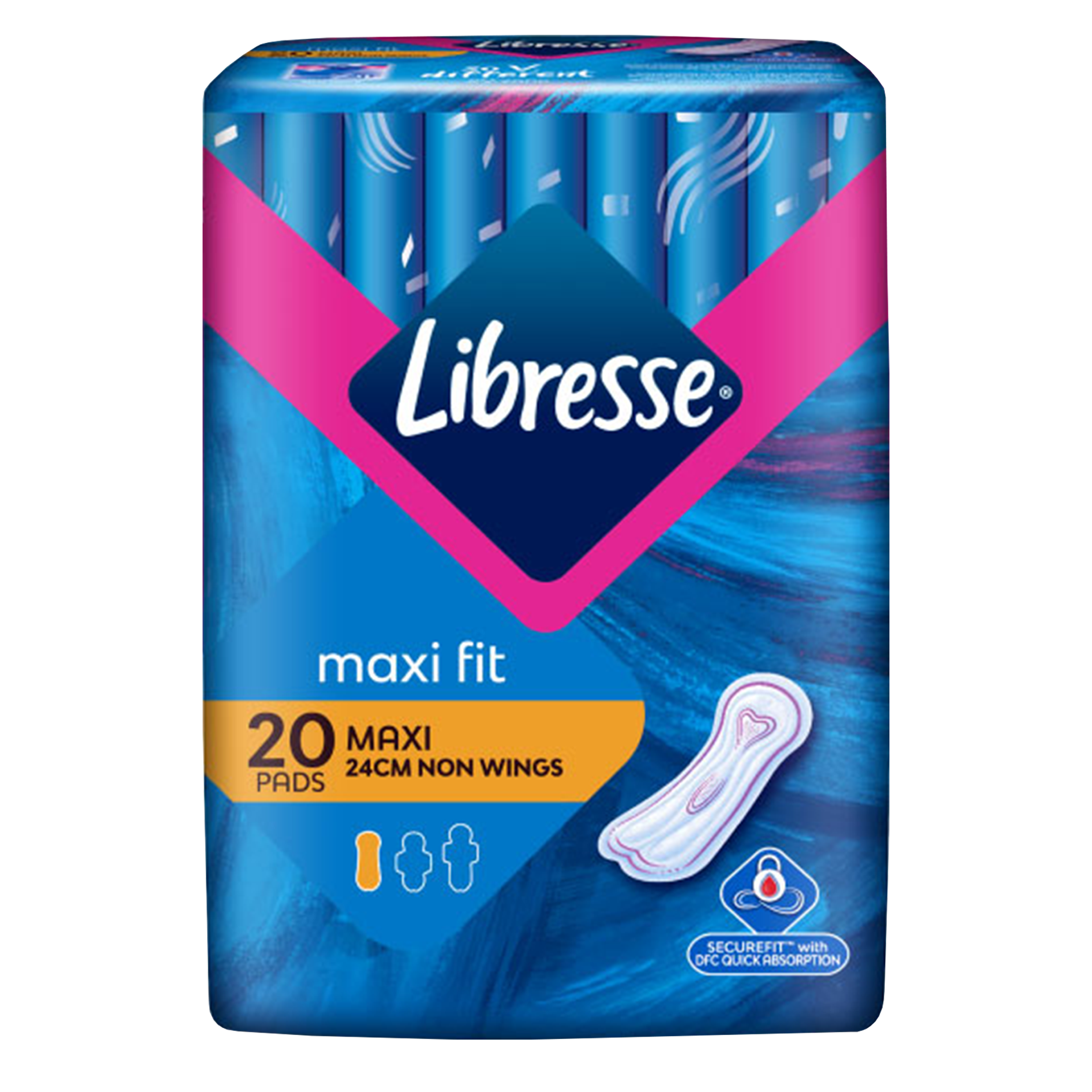 LIBRESSE MAXI FIT NON WINGS 20'S
