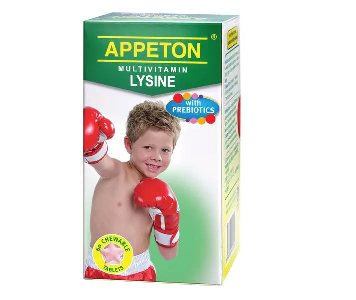APPETON MULTIVITAMIN LYSINE WITH PREBIOTICS TAB 60'S