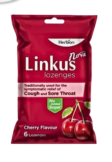 HERBION LINKUS NOVA LOZENGES CHERRY 6'S