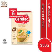 NESTLE CERELAC INFANT CEREALS WITH MILK RICE AND CHICKEN (250G)