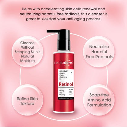 COSMODERM LUMINOUS A CREAMY LIQUID CLEANSING GEL