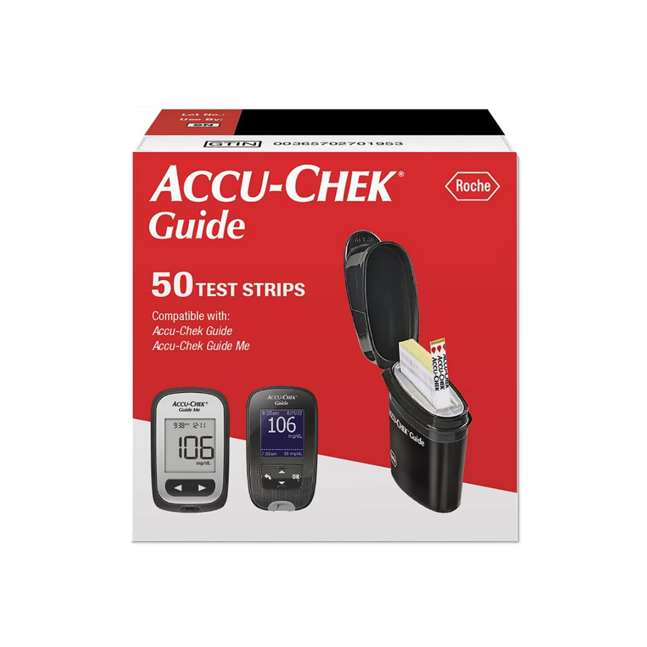 ACCU-CHEK TEST STRIPS GUIDE 50'S