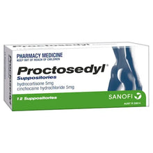 PROCTOSEDYL SUPPOSITORY 6'S (12'S)
