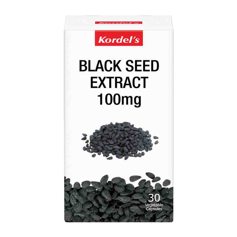 KORDEL'S BLACK SEED EXTRACT 100MG VEGECAPS 30S