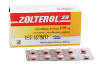 ZOLTEROL SR 100MG TAB 10'S