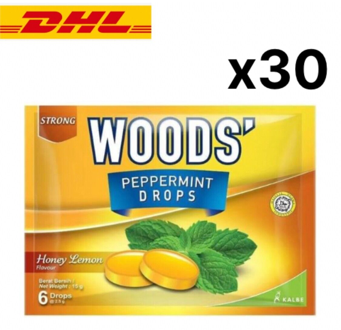 WOODS' PEPPERMINT DROP15G HONEY LEMON