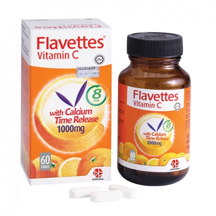 FLAVETTES VIT C 1000MG WITH CALCIUM TIME RELEA